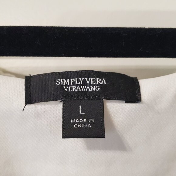 Simply Vera Vera Wang Sleeveless Scoop Neck Sweater Top I Size Large - Picture 3 of 9